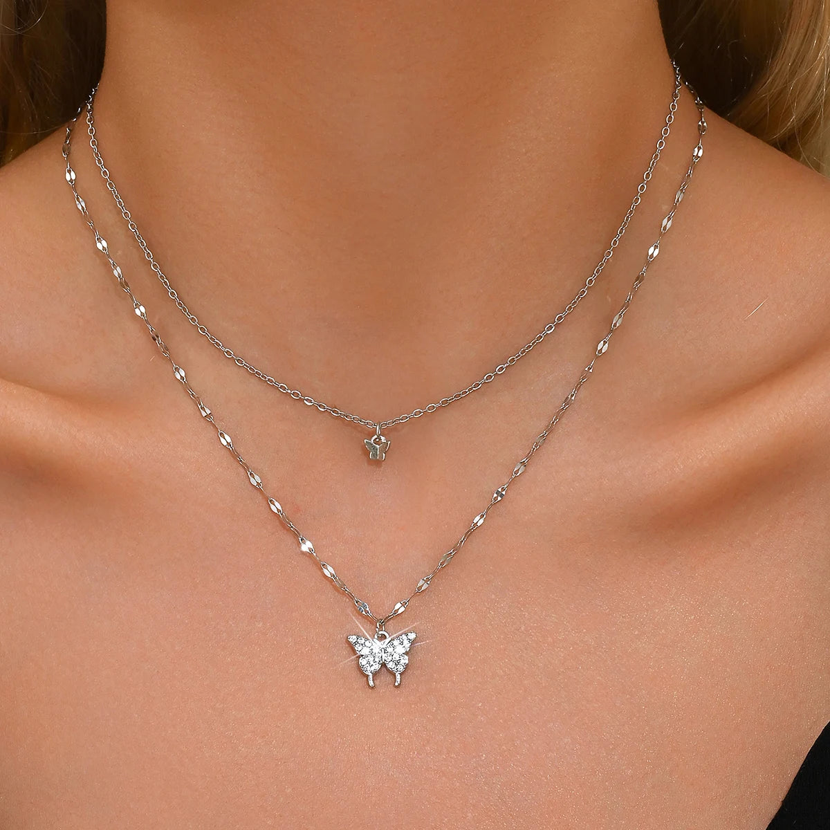 Elegant Wings Collar Chain