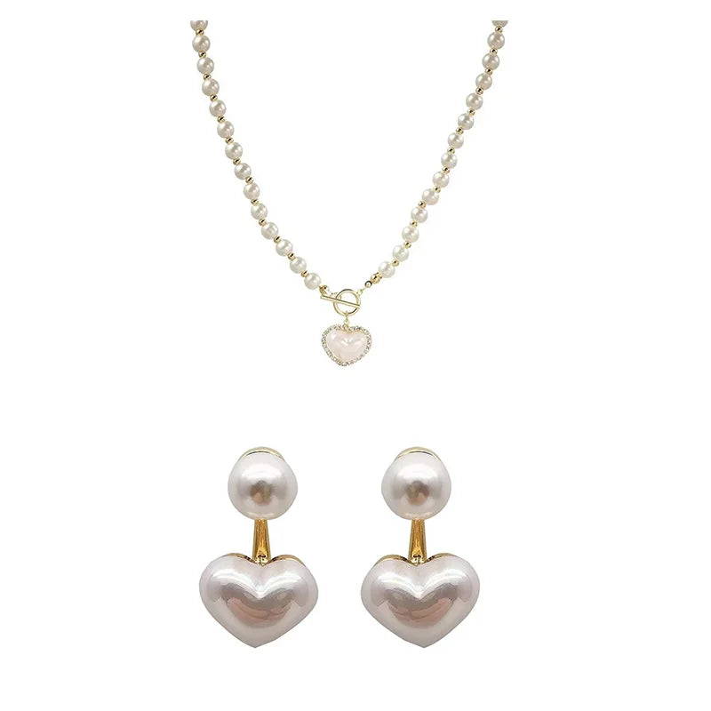 Heart & Pearl Necklace