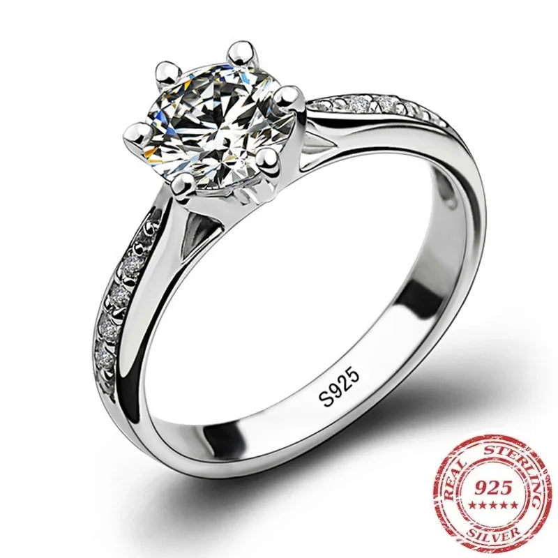 Classic Silver Diamond Ring